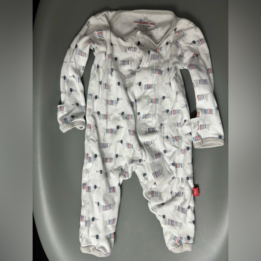 Magnetic Me all cotton onesie with feet